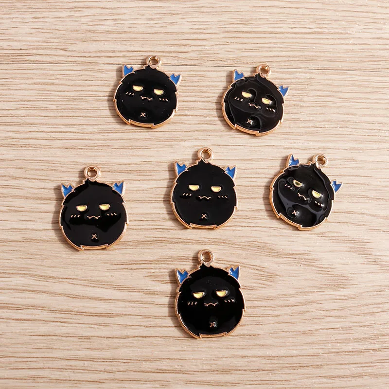 10 teile/los Halloween Charms Emaille Nette Kürbis Fledermaus Geister Charms Anhänger für Schmuck Machen Halsketten Ohrringe DIY Handwerk Versorgung – Detail 11