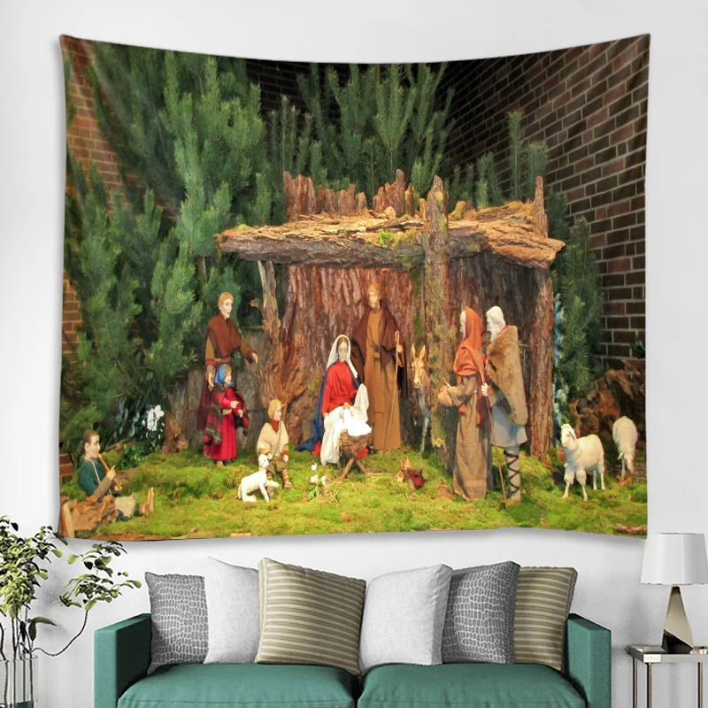 World famous paintings decorative tapestry Jesus God decorative tapestry bedroom living room decoration mandala Bohemian hippie