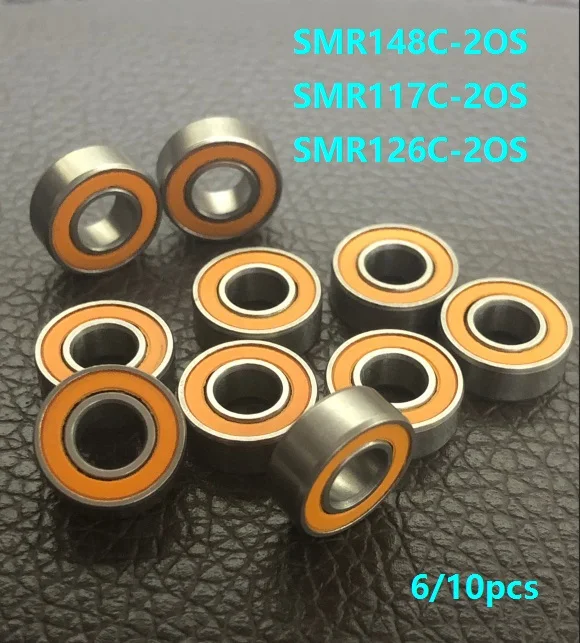 

6/10 шт. SMR148C-2OS SMR117C-2OS SMR126C-2OS ABEC-7 из нержавеющей стали комбинированный Si3N4 керамические шариковые подшипники Рыболовная катушка