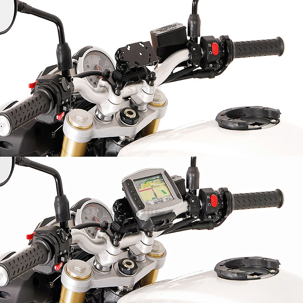 Para kawasaki ER-6f er6f 2006 2007 2008 novos acessórios da motocicleta preto suporte do telefone móvel gps suporte