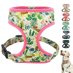 Arnés ajustable con estampado bonito para Chihuahua, Bulldog Francés, cachorro, gato, chaleco para perro pequeño, Pug, Yorkie, entrenamiento para caminar