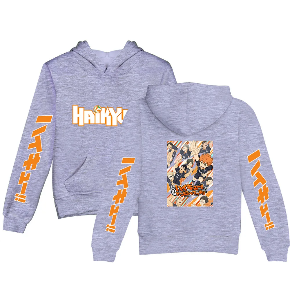 Haikyuu Hoodie 2020 Hot Anime Volleybal Tiener Hooded Hoody Kinderen Lente Herfst Kleding Groothandel Retail