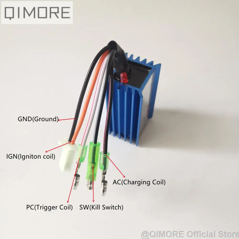 Performance CDI & Ignition Coil for 2 stroke Minarelli 1E40QMB Scooter Moped JOG50 3KJ JOG90 Vento ZIP Keeway Hurricane TNG LS49