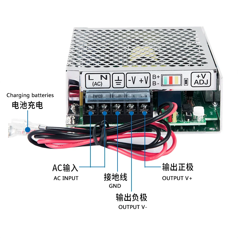 (SHINIU)SC -35/60/120/180/350 with battery function Smps  -12/24V Power Supply Charging 13.8V13.4V 27.6V26.5V with UPS charge