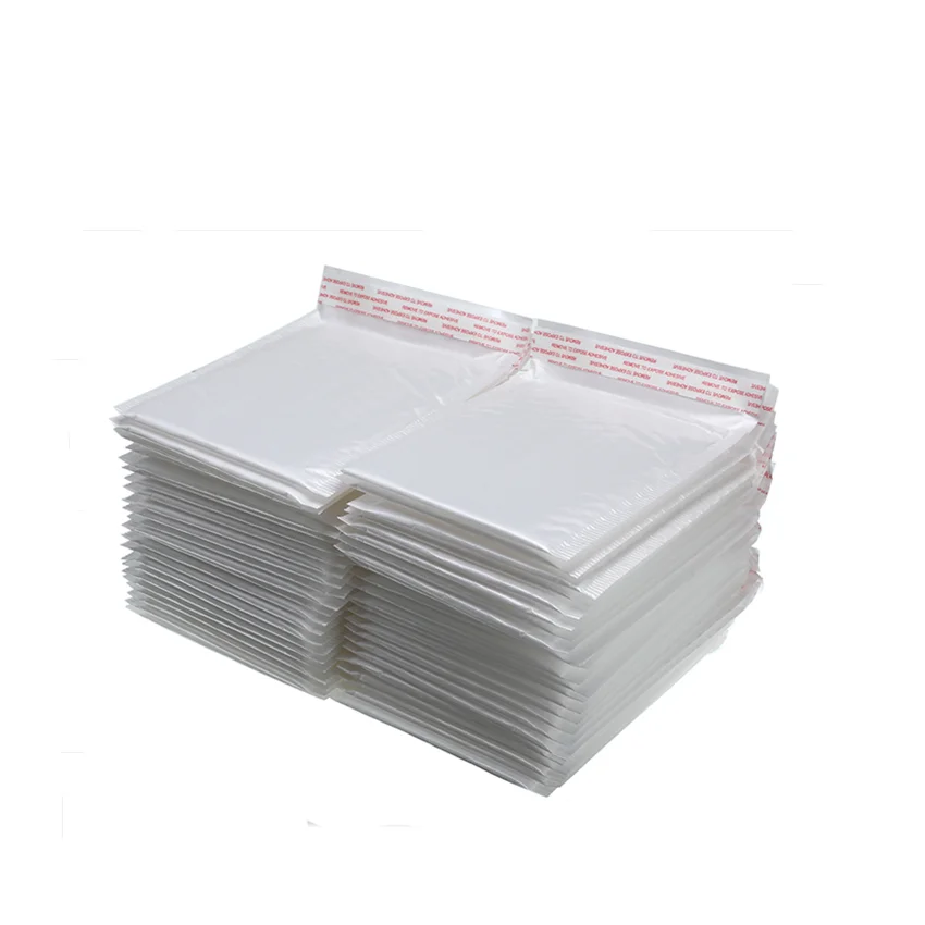 FUYIER Bubble Mailers White Poly Bubble Mailer Self Seal Padded Envelopes Gift Bags Shipping Packages Lined Mailer Self 100 PCS