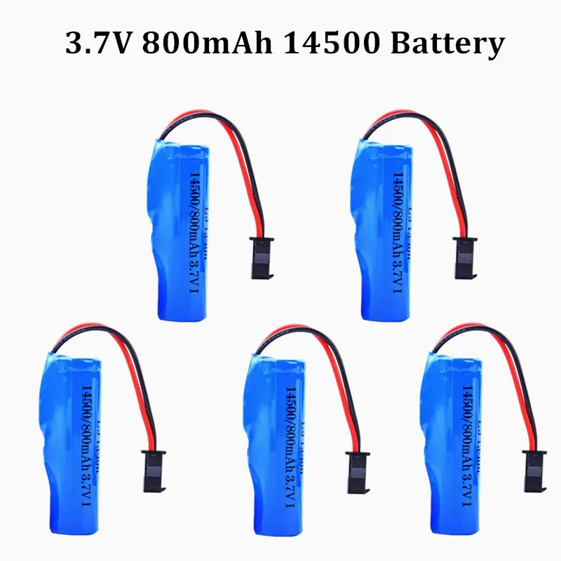 For C2 D828 3.7V 800mAh 14500 rechargeable Battery For RC TOYS helicopter car Baot Tank Gun Truck Train Motorcycles 3.7v Battery