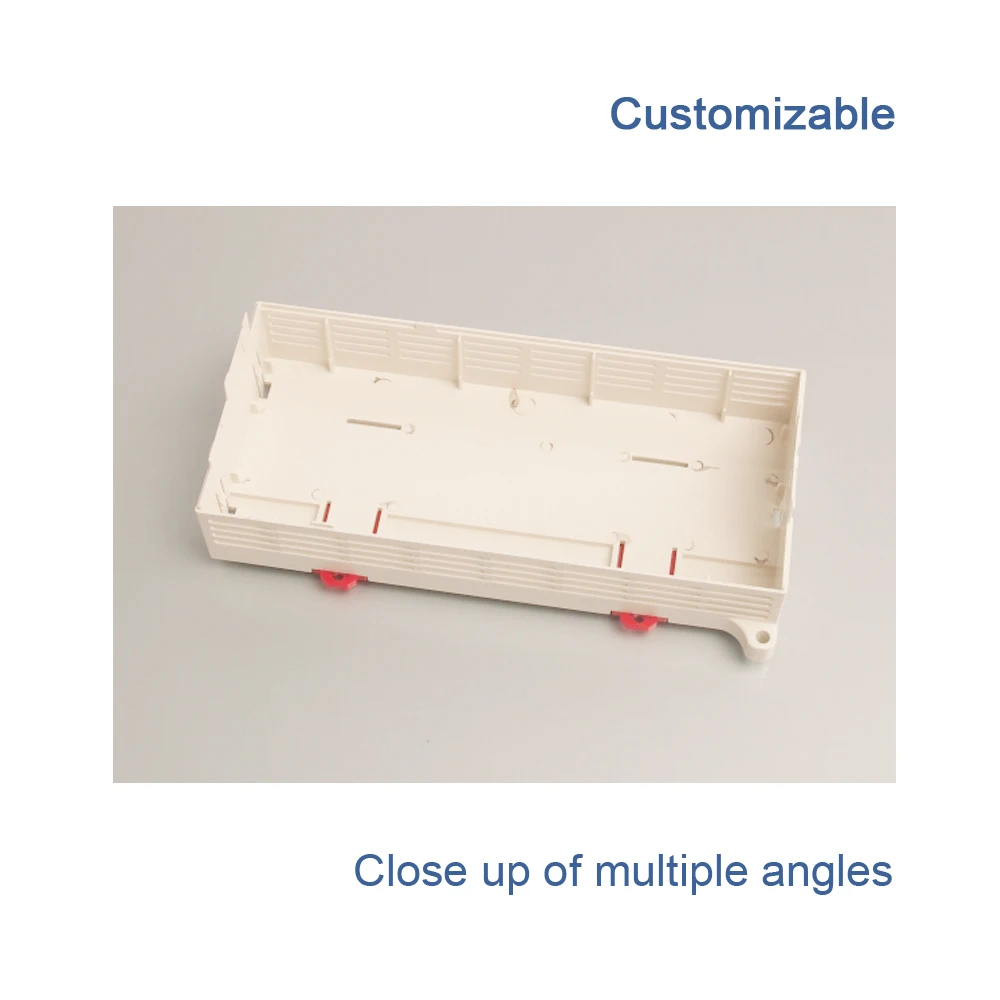 Caja de enchufe Industrial ABS Din Rail PLC, fuente de alimentación de 200x90x70mm