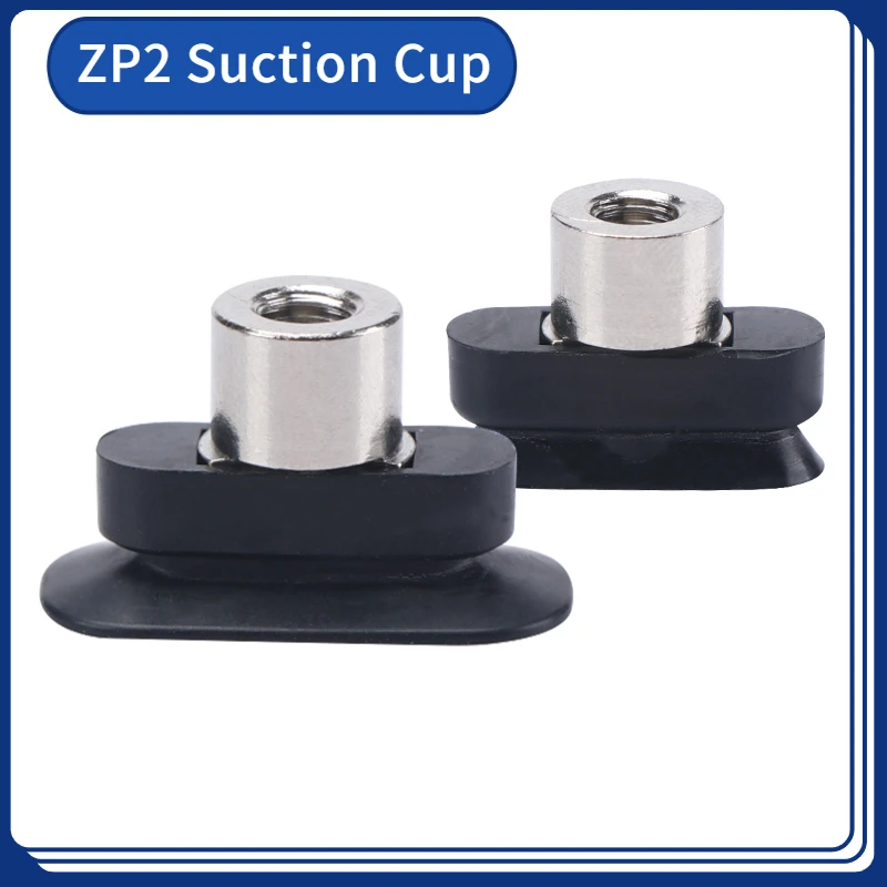 ZP2 Pneumatic Oval Long Strip Vacuum Suction Cup Mmanipulator Accessories Ellipse Industrial Vacuum Chuck with Fitting Bracket