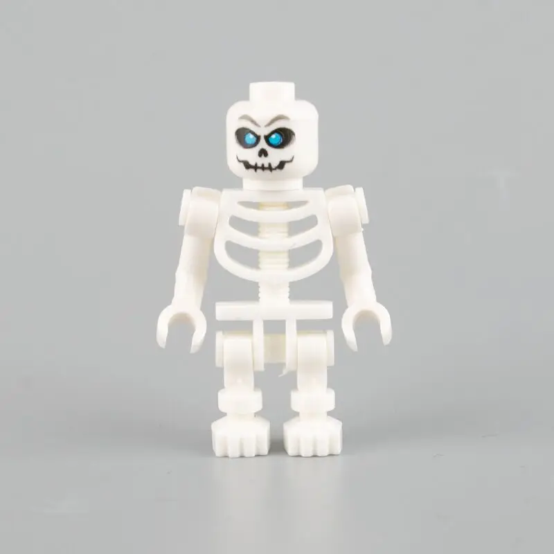 City DIY Halloween Horror Skeleton Friends accessori modello Building Blocks giocattoli per bambini