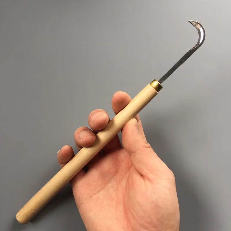 Couteau à découper les racines en Jade, couteau à découper les racines de la machette, outils de sculpture sur bois à main