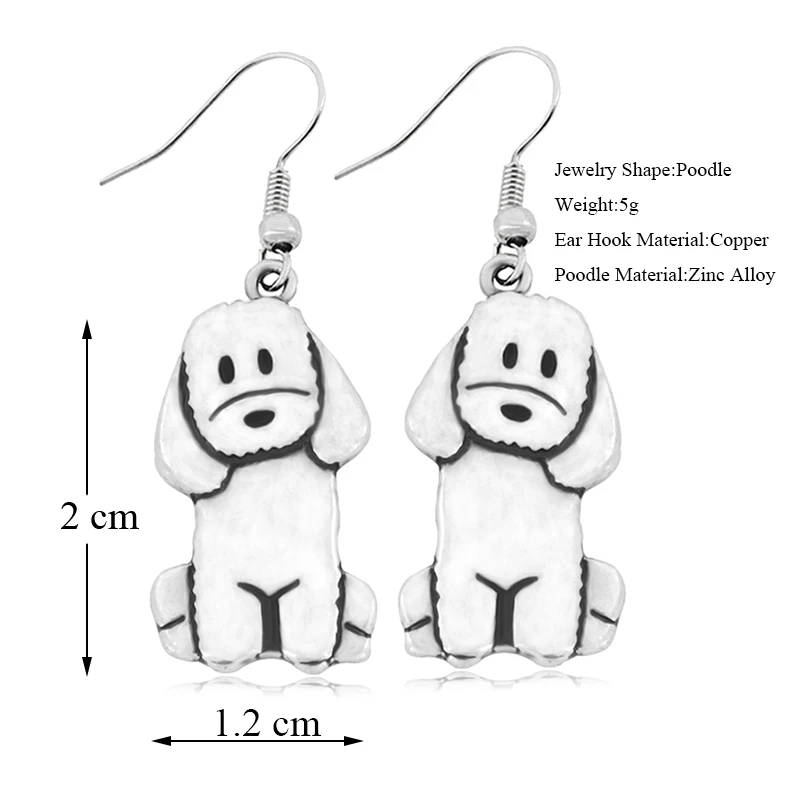 Boho Style Poodle & Labradoodle Dog Drop Earrings Dangle Earrings For Women Earrings Minimalist Jewelry Girls Gift For Pet Lover