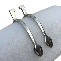 Enghlish Stainless Steel Riding Spurs Horse Equipement 3cm Square Neck Spur