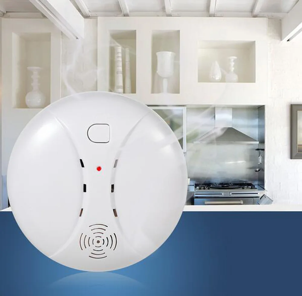 Wireless Fire Protection Smoke Detector Portable Alarm Sensors For Home Security Alarm System