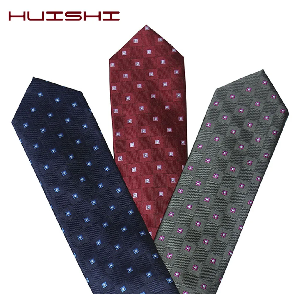 Necktie Men\'s Suit British Style Dress Shirt ClassicTie Dot Stripe Grid Shape Retro Polyester Formal Men Neck Tie Accessories