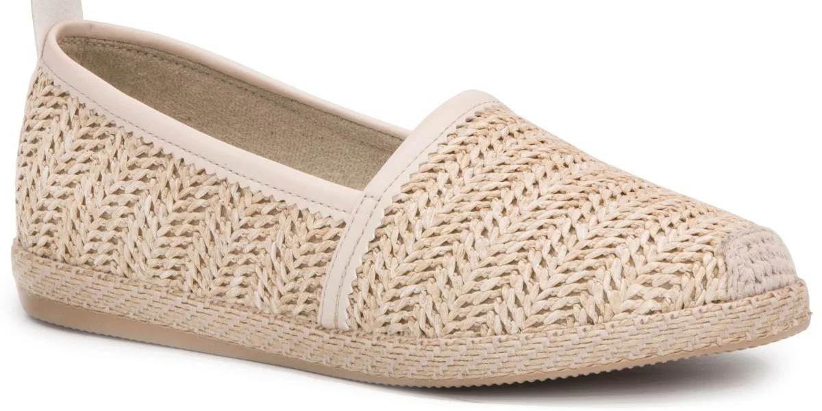 

Gedikpasalı Prk K54 Ten 2021 Summer Ladies Shoes Ballerina Lace Straw Braid Linen Daily Casual Use Espadrilles Low Heel Elegant