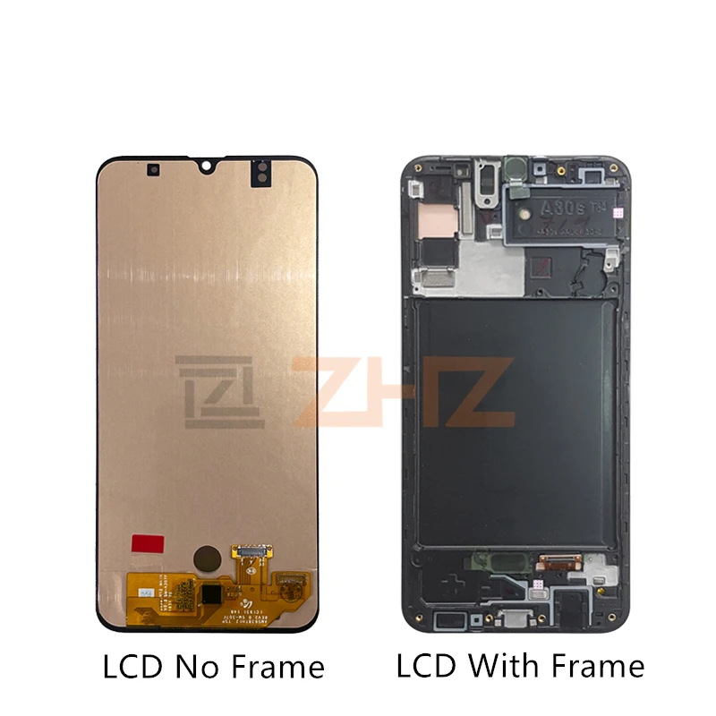 For Samsung A30s lcd A307 Touch Screen Digitizer Assembly +frame A307FN A307GN SM-A307F/DS screen repair parts