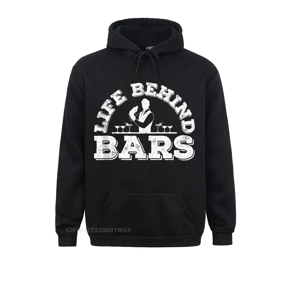 Life Behind Bars Funny Bartender  Long Sleeve Hoodies  Young Sweatshirts 3D Printed Hoods Funny