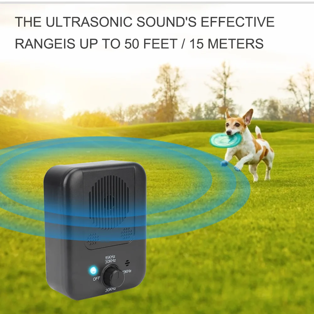 Outdoor Dog Repeller Pet supplies Anti-Barking Device Ultrasonic Pet Dog Repeller Anti-Noise Rechargeable Bark Suppressor