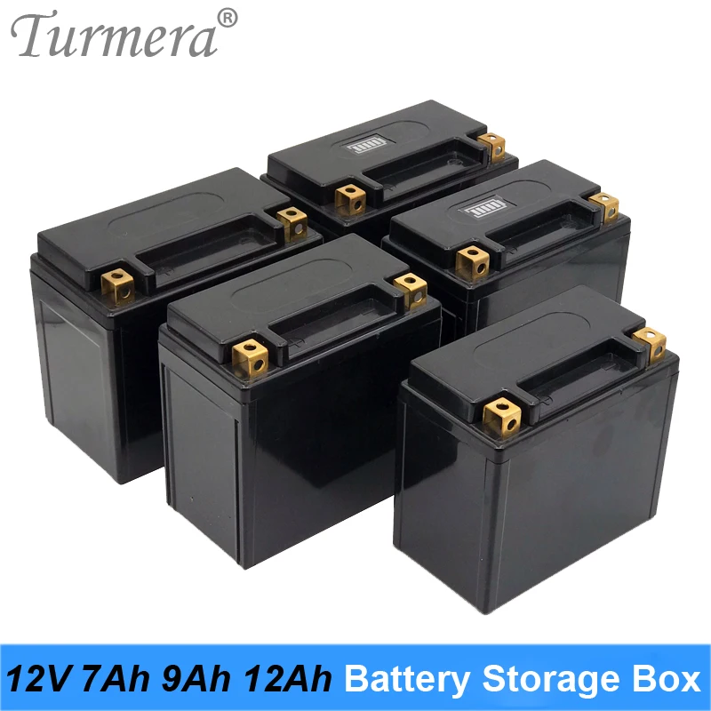 Turmera 12V 7A 9A 12A Empty Battery Storage Box with Indicator Apply to Motorcycle Battery Use(only Box,No Battery!)