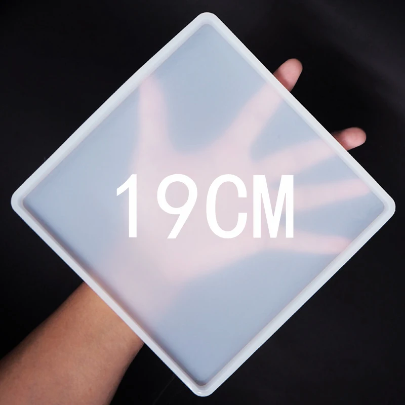 Big Square Coaster Silicone Mold Large Fluid Artst Mold Resin Coaster Making Epoxy Resin Crafts Make Your Own Coaster