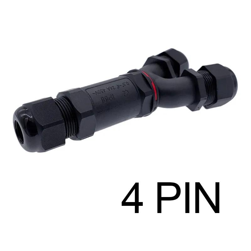 Y-type draadstekker 2pin 3pin 4pin 5pin waterdichte kabelconnector IP68 wartelhulsconnectoren 3-weg snelle tee-connector