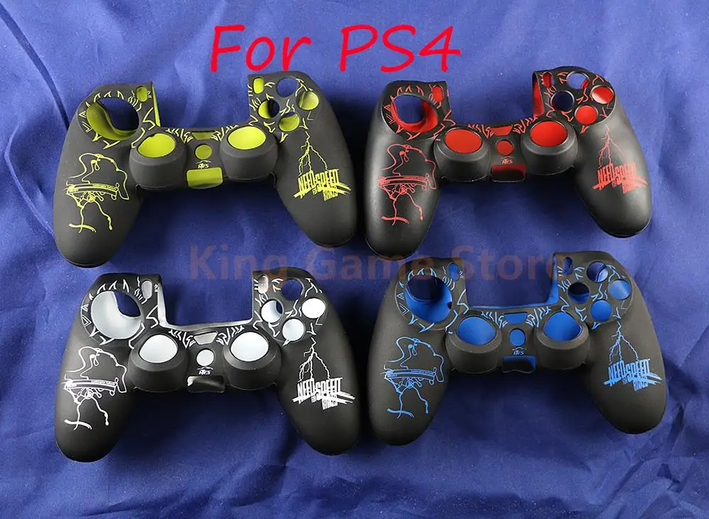 5pcs For Playstation PS4 Controller Soft Silicone Rubber Case Protection Skin Flying Car Silicone Case Cover For PS4 Gamepad