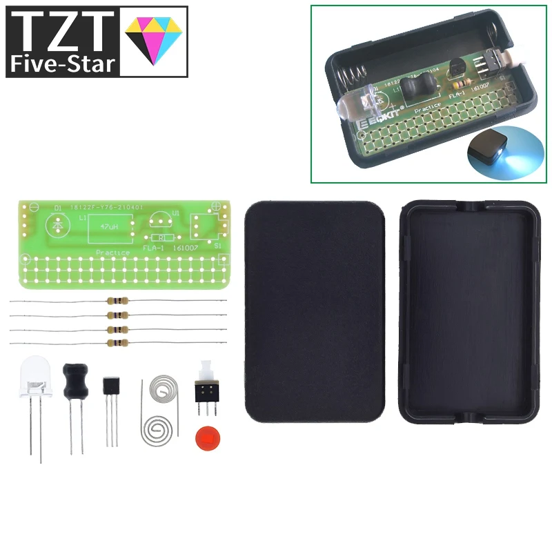 TZT 1/3PCS Großhandelspreis 1 Set FLA-1 Einfaches Taschenlampen-Kit DIY-Modul 1,5V 55x35x11,5mm Präzise für DIY-Kits – Detail 4