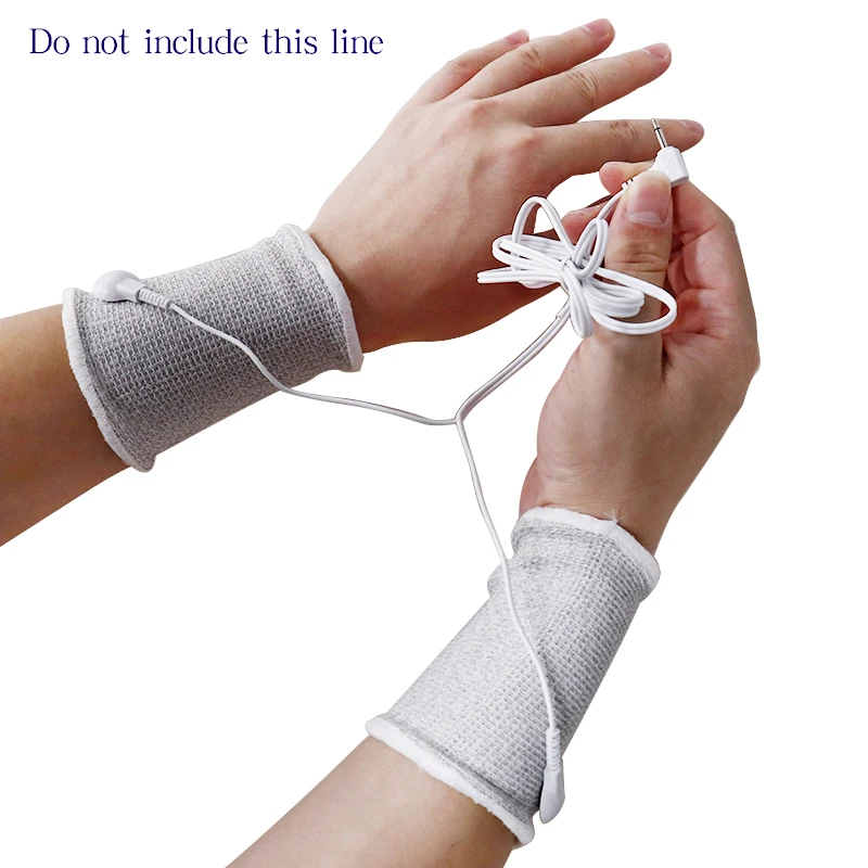 Conductive Silver Fiber TENS EMS Electrode Therapy Gloves Socks knee pads Wrist Pads Electrotherapy Unit For Phycical Therapy