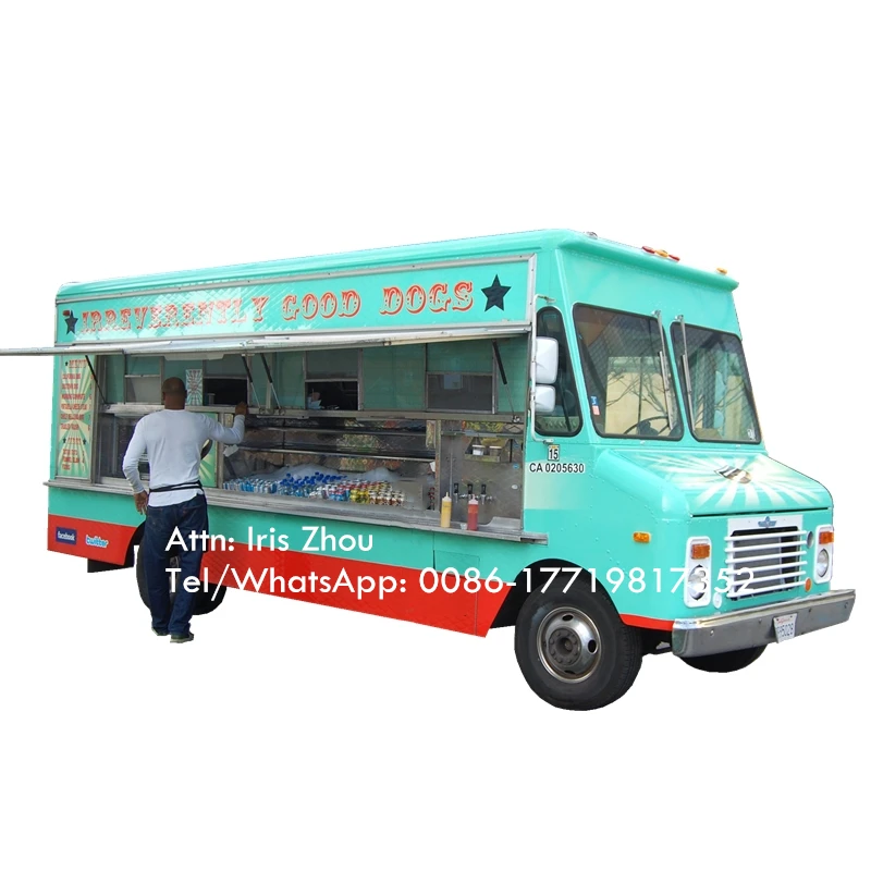 New Arrival Electric Vehicle Food Truck Mobile Kitchen Vintage Coffee Hot Dog Ice Cream Food Cart For Sale