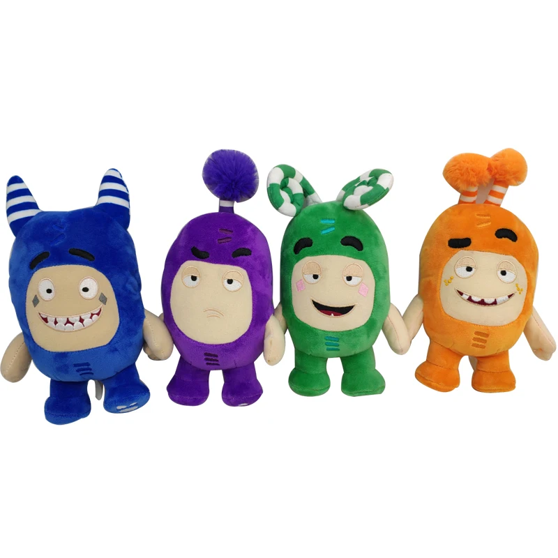 

7pcs 18cm 24cm Oddbods Cartoon Fuse Jeff Newt Odd ZEE Bods Stuffed Animals Plush Animals Doll Toys Kids Brithday Christmas Gifts