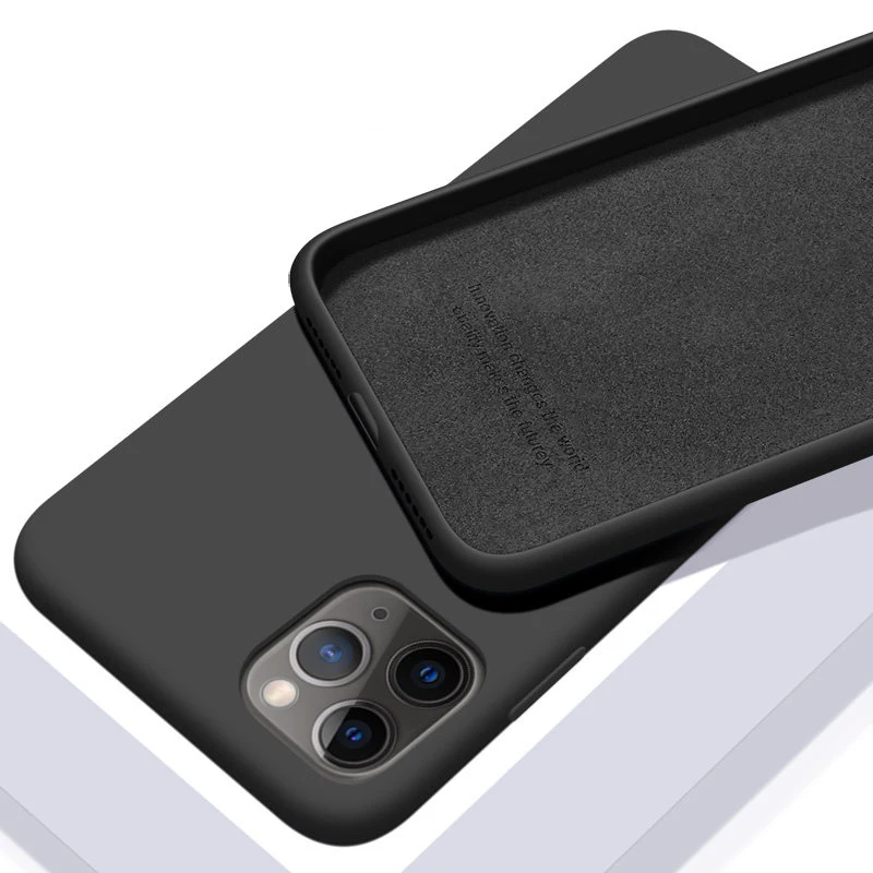 Für iPhone 7 6 6S 8 Plus Fall Luxus Original Flüssigkeit Silikon Soft Cover Für iPhone 11 12 Pro X XR XS Max Stoßfest Telefon Fall