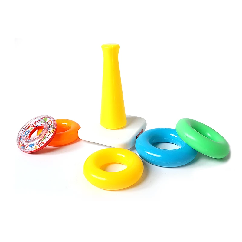 Educational Baby Toy Colorful Stacking Rings Montessori Materials for Hand-Eye Coordination Exercises Early Learning Tools