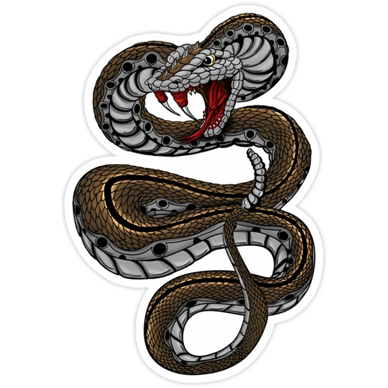 

S40278# Various Sizes PVC Decal Rattlesnake Car Sticker Waterproof on Bumper Rear Window Laptop Refrigerator Toilet