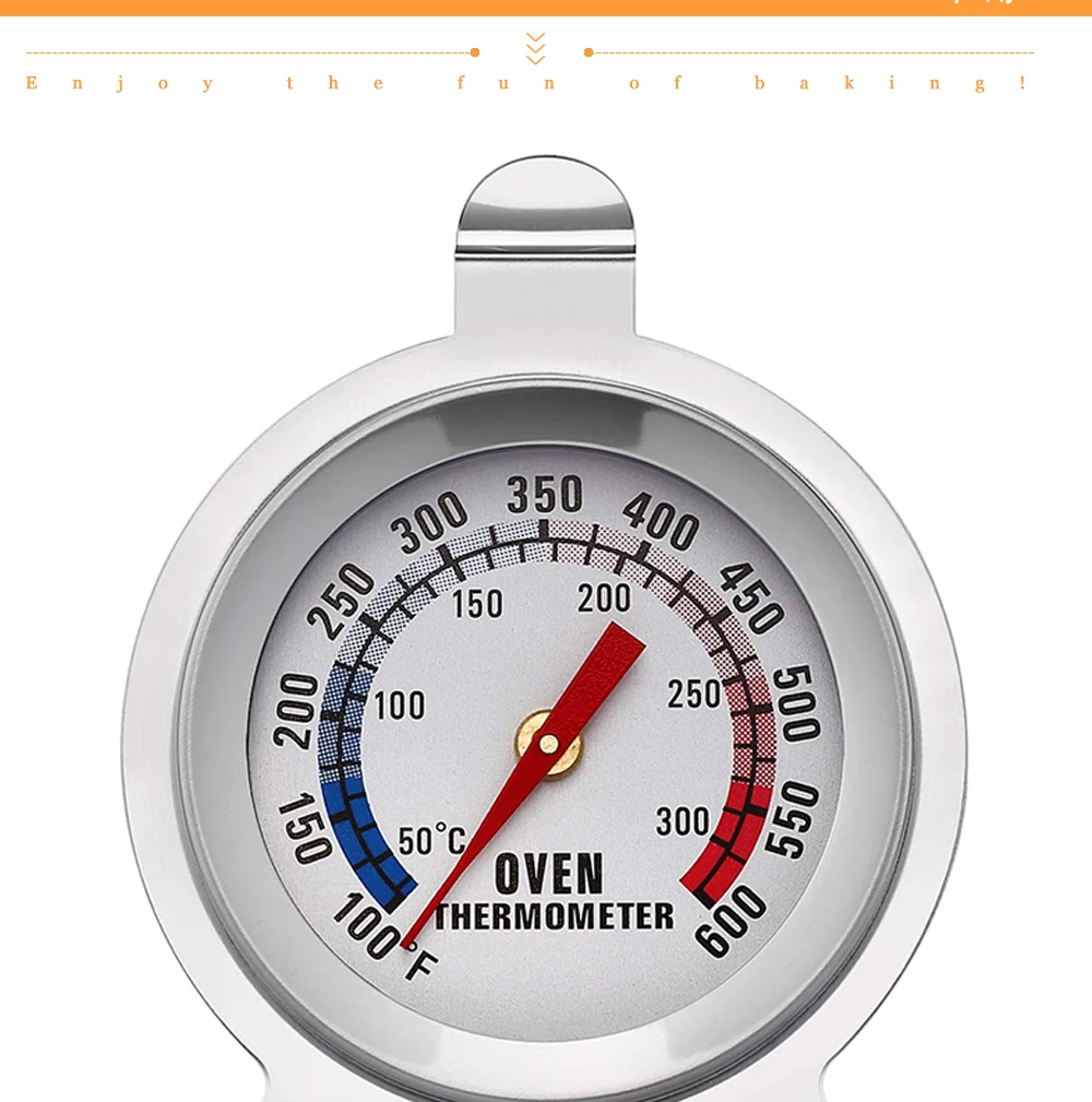1PCS Gefrierschrank Ofen Thermometer Bbq Grill Temperatur Gauge Beste Genaue Edelstahl Sicher Herd Thermo Meter Backen Werkzeuge – Detail 2