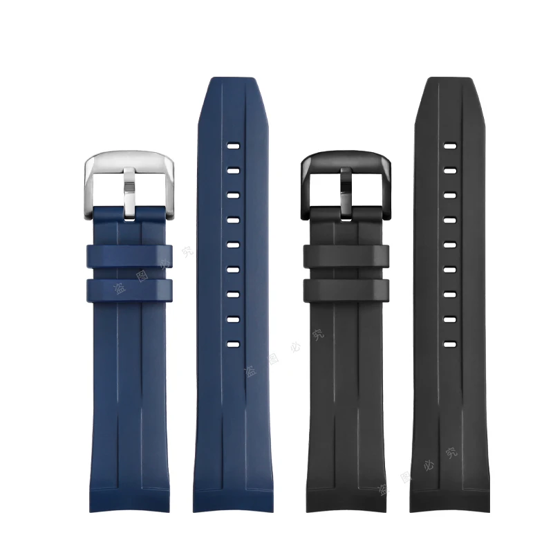 

Dust-Free Rubber Silicone Watchband For Tissot 1853 Watch Band T120417 T120.417 Men's Watch Strap Accessories 22mm Curved End