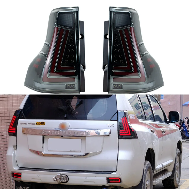 Tail Light Taillights for Toyota Land Cruiser Prado 2010-2020 Trailer Rear Lights Led Stop Signal for Car Fog Brake Lamp Reverse