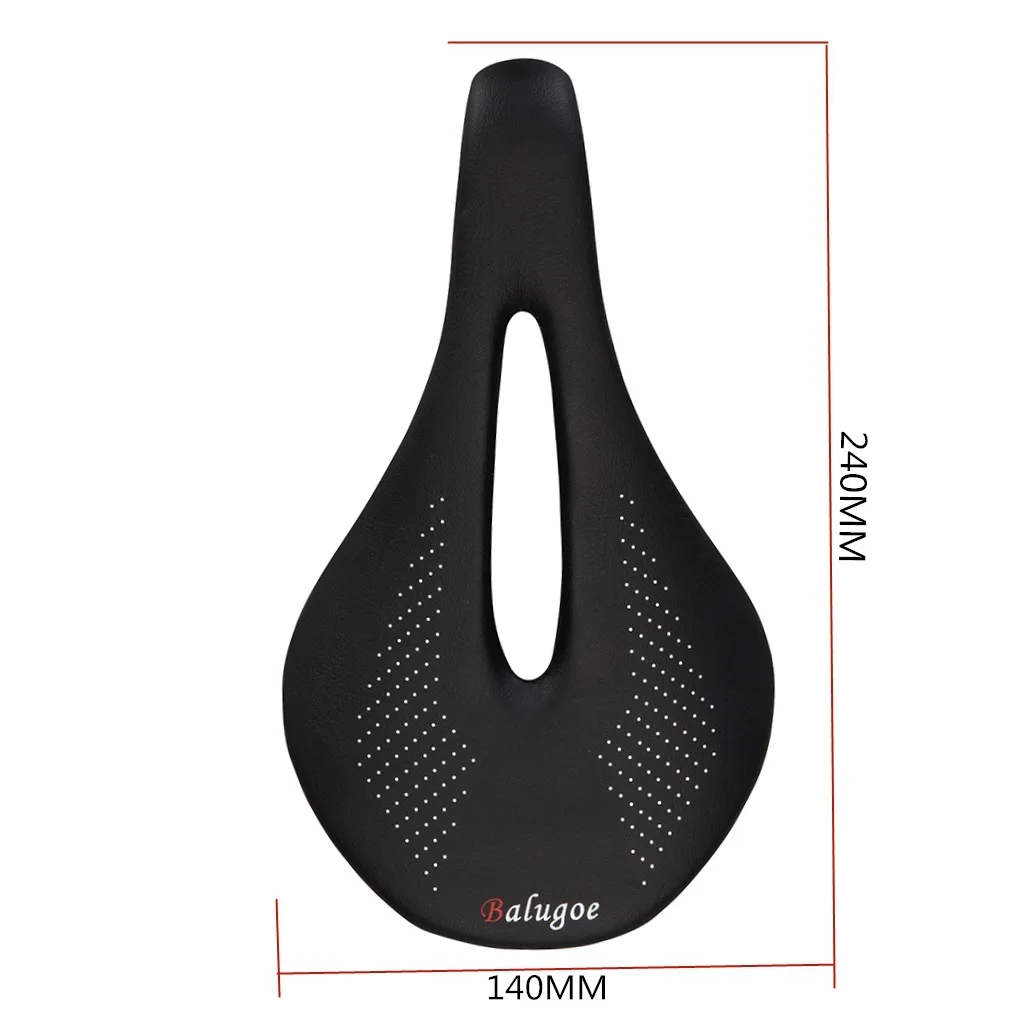 BALUGOE High Quality Road Cycling Saddle Seating MTB Mountain Road Bicycle Bicycle Saddle Leather Pad Soft Seat Bike Parts