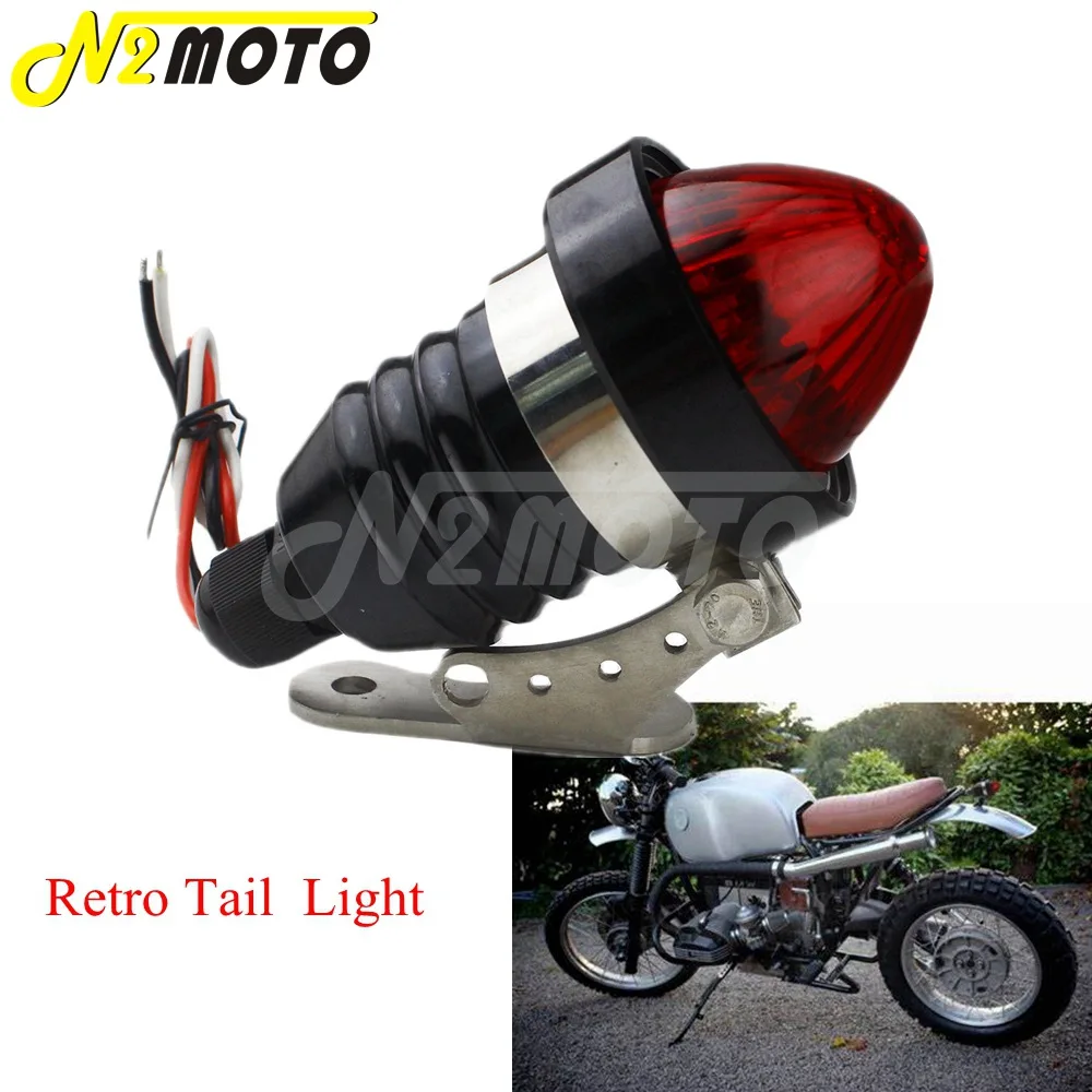 

Taillight Motorcycle Mini Brake Tail Light For Harley Bobber Chopper CNC Aluminum 22pcs LED Motorbike Rear Stop Lamp w/ Bracket