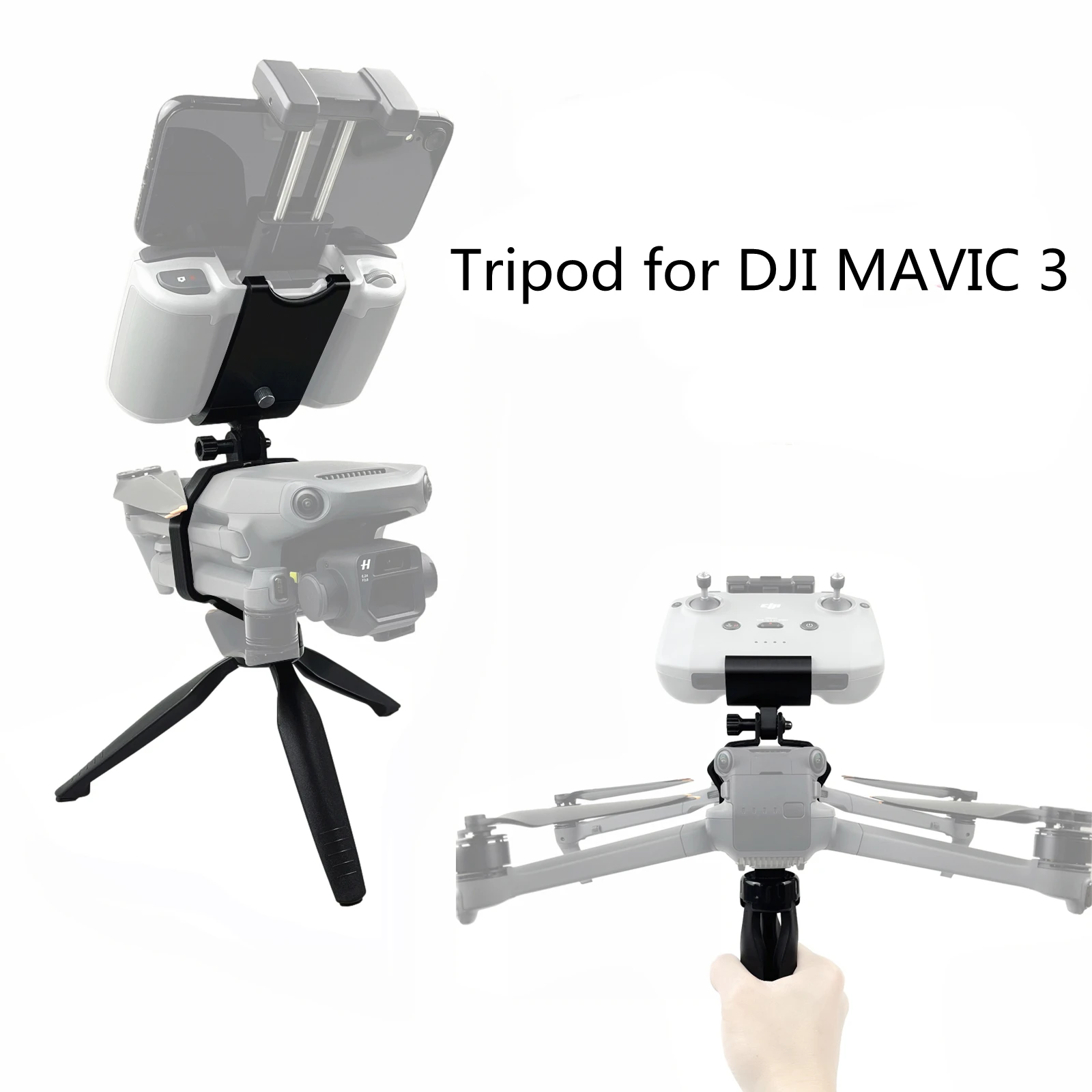 

Подходит для одноручного модифицированного кронштейна DJI MAVIC 3, поддержка штатива, винтовой соединитель 1/4