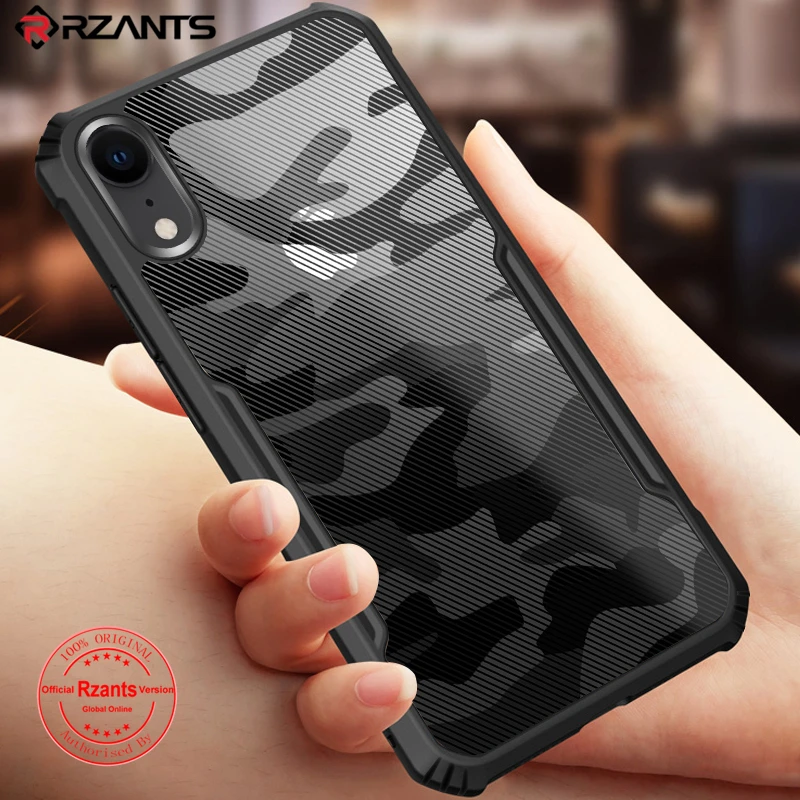 Rzants For iphone 6 6s 7 8 Plus X Xs Max XR Case Camouflage Beetle Shockproof Slim Cover Clear Phone Casing