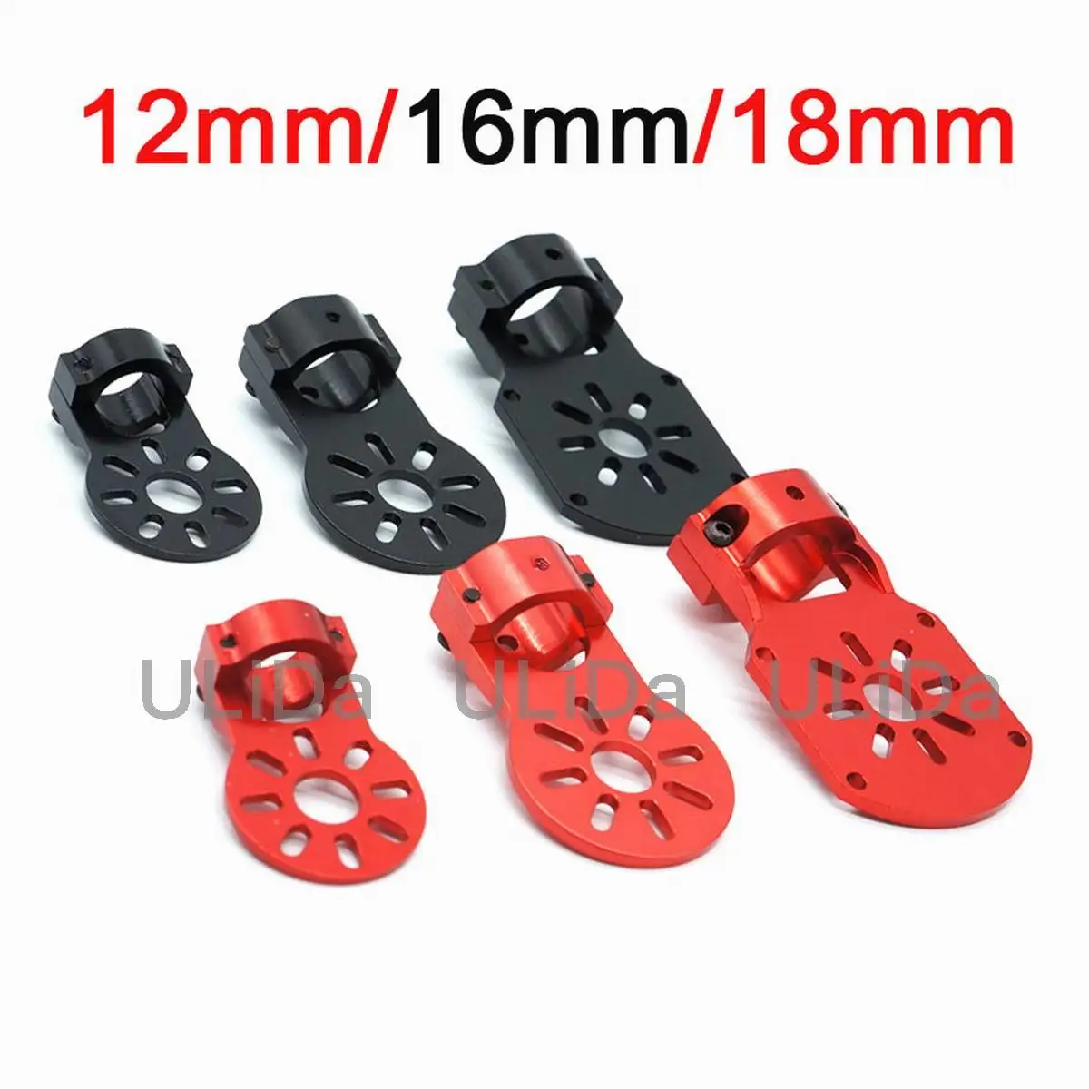 

12mm 16mm 18mm Aluminum Brushless Motor Mount Carbon Tube Holder Seat for RC Multicopter Quadcopter Multicopter Drone Parts