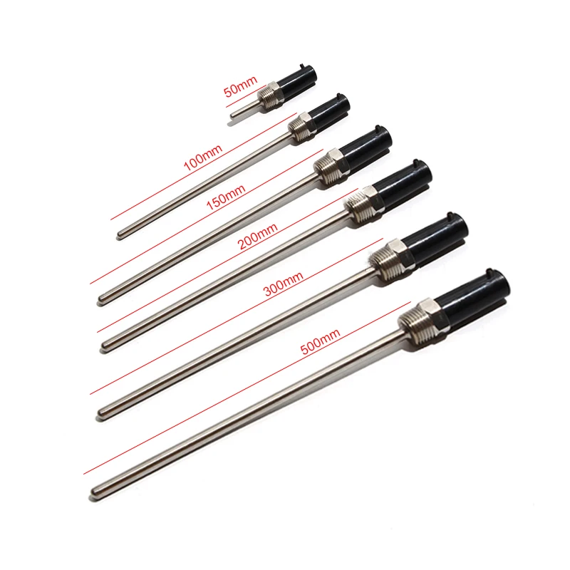 LUJINXUN 1/2 "DN15 الموضوع مقاوم للماء أنبوب أعمى الحرارية تكييف الهواء التحقيق استشعار درجة الحرارة الإسكان حماية غمد