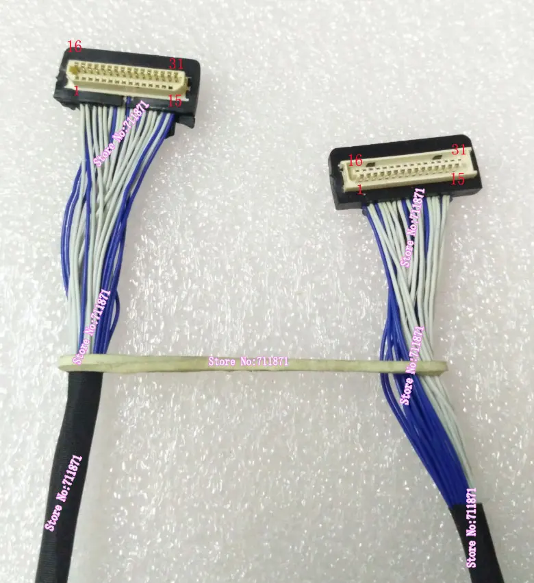 Male to Female 31Pin DF9 Line Cable 1.0 Pitch 31P to 31Pin TTL DF9 31S Screen Line Cable 31Pin 31P 31S DF9 Screen Cable Line TTL