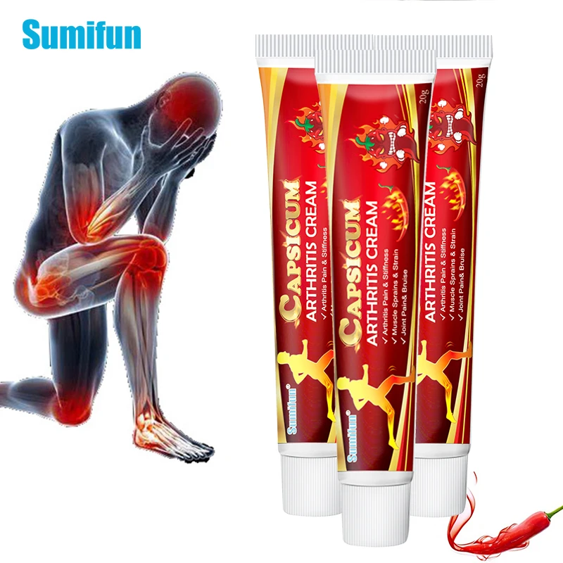 

1/2/3pcs Sumifun Hot Pepper Cream For Rheumatoid Arthritis joint Knee Pain Relief Capsicum Arthritis Chinese Medicine Ointment