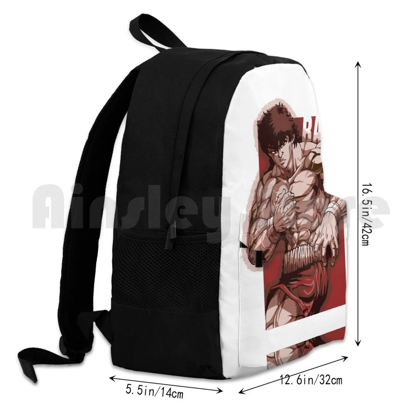 Baki Hanma Outdoor Hiking Backpack Riding Climbing Sports Bag Baki Boxing Thai Netflix Anime Manga Baki Hanma Hanma Martial Art