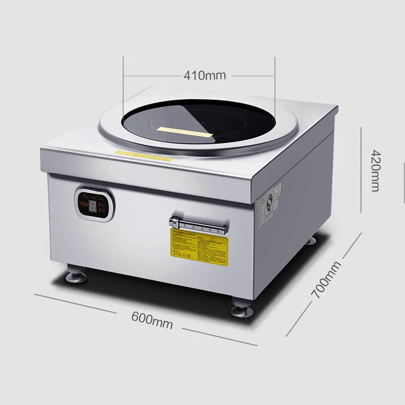 Cocina de inducción electromagnética de alta potencia, 8000W, comercial, resistente al agua