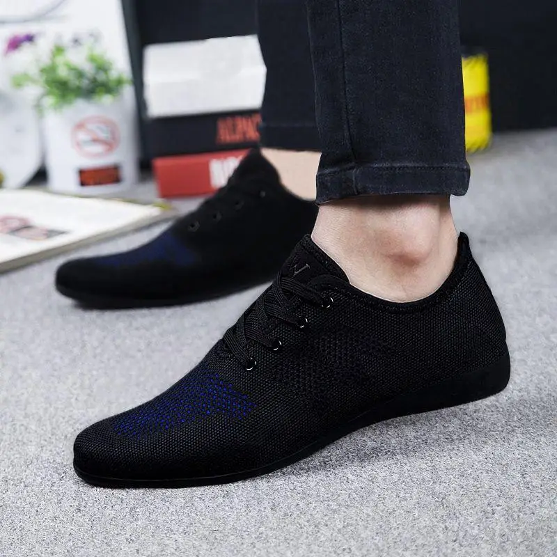 

Summer Men Shoes Breathable Mesh Men Casual Shoes Sneakers Lace-up Business Men Shoes Soft Flat Shoes For Male Zapatillas Hombre