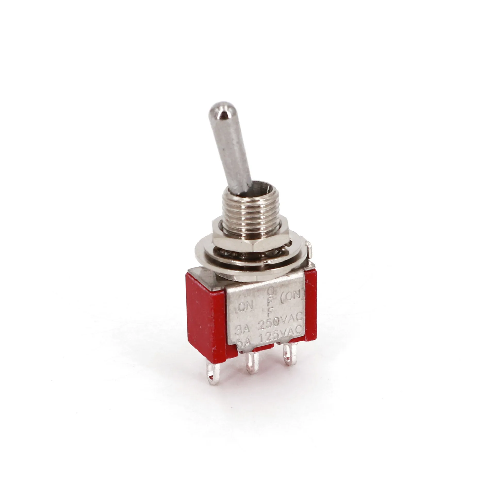 10Pcs SH T8014B Standard Lever 3Pin One Side Momentary ON-OFF-MOM SPDT Mini Toggle Switch