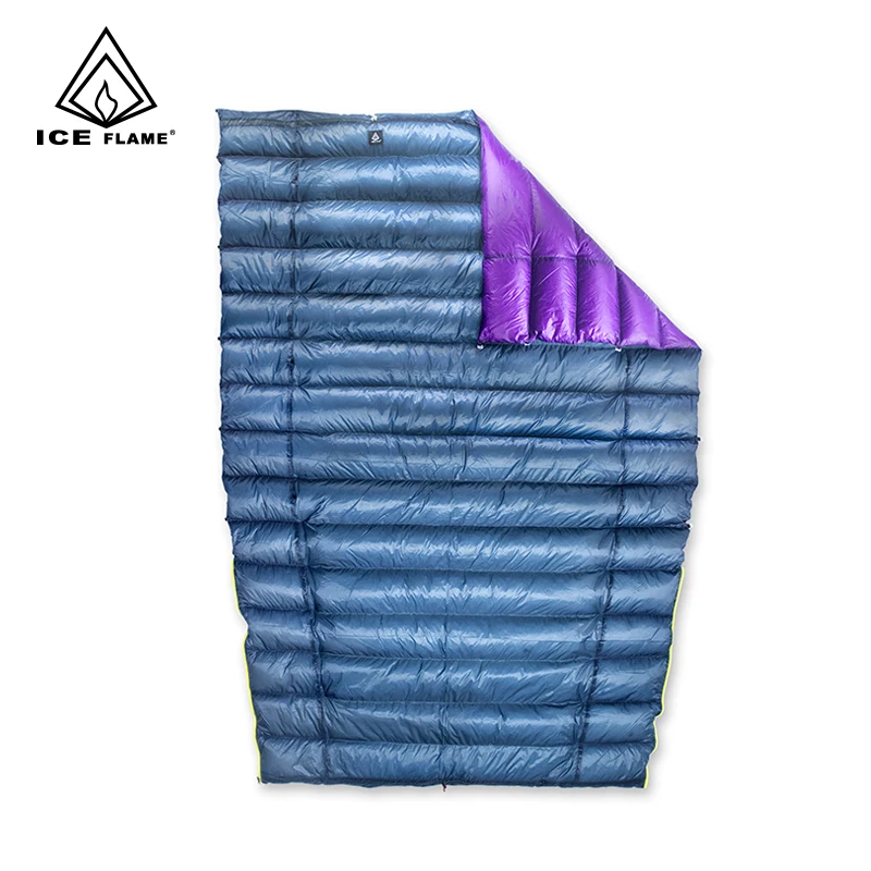 

Ice Flame 7D 3 Season 800FP 90% White Goose Down Sleeping Bag Blanket Sleeping Quilt Underquilt For Hammock Backpacking Camping