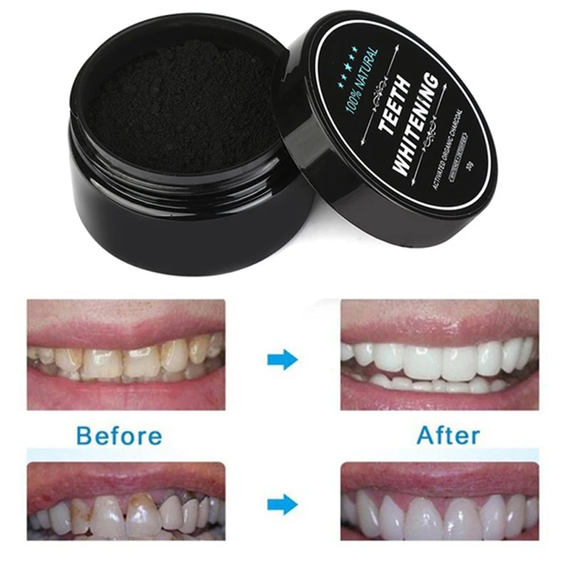 

1Box Activated Carbon Teeth Whitening Organic Natural Bamboo Charcoal Toothpaste Powder Wash Your Teeth White